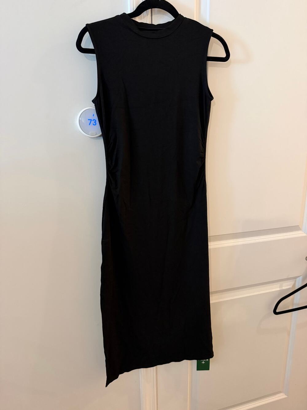 Halara Round Neck Sleeveless Ruched Bodycon Dress - Medium
